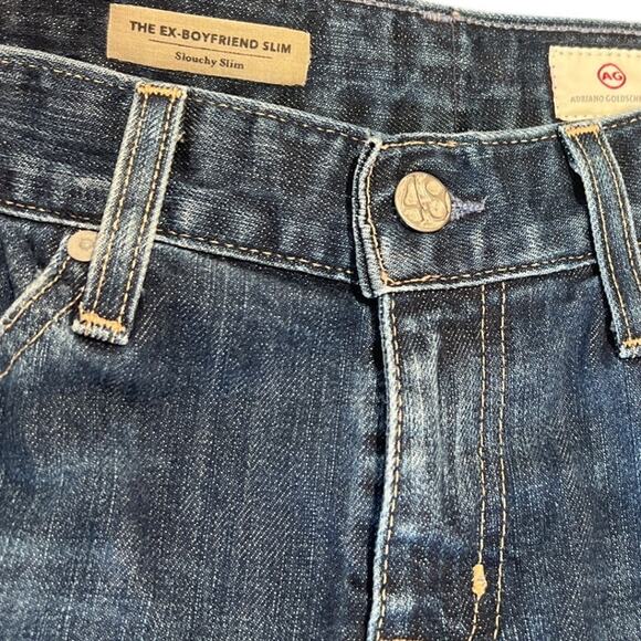 Adriano Goldschmied AG The Ex-boyfriend Slim Jeans Women's Size 27R 26" Inseam - Picture 2 of 7